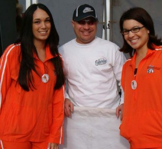 Me With Hooters Girls At Toys For Tots